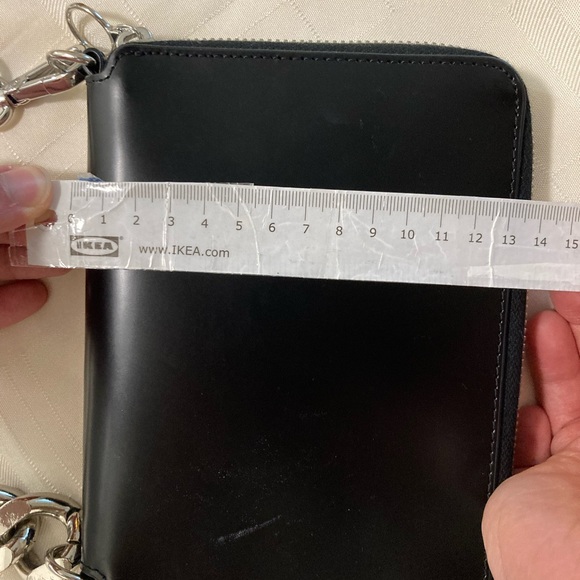 KARA small should bag / wrist clutch, black - Picture 5 of 7